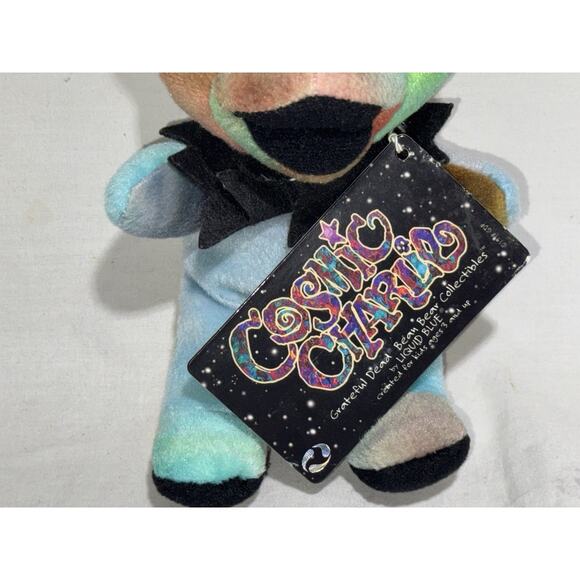 Vintage Grateful Dead Cosmic Charlie Liquid Blue Beanie Bear Jerry Plush NWT - Picture 3 of 5